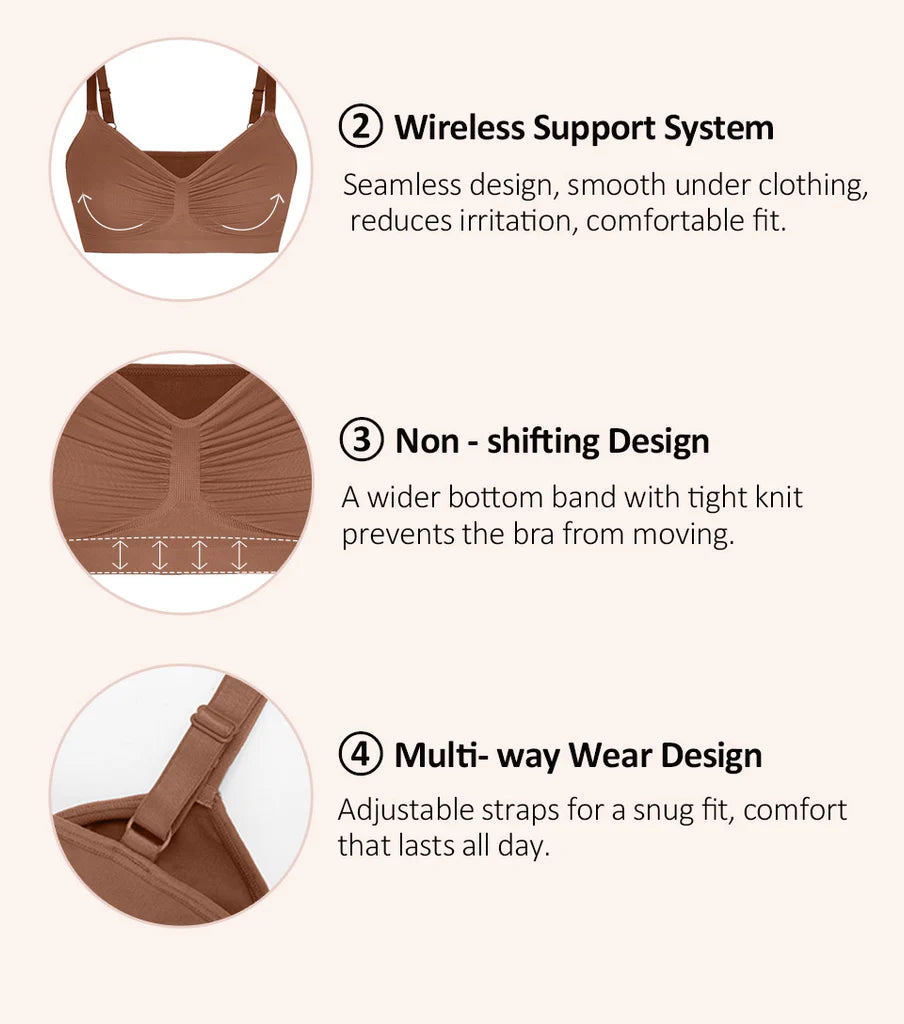 Seamless Wireless Comfort Bra